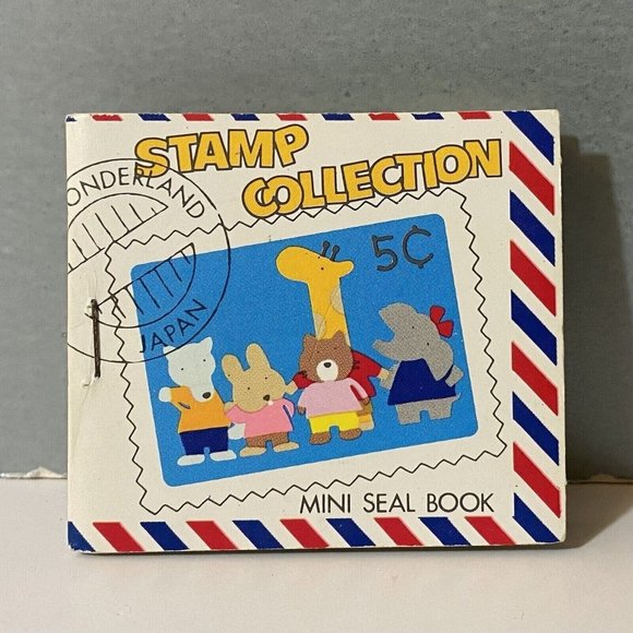 Vintage Sanrio 1979 Stamp Collection Mini Seal Sticker Book - Picture 1 of 7